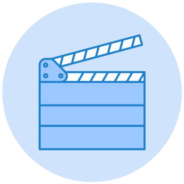 Film. Web simgesi basit illüstrasyon