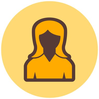 avatar. Web simgesi basit illüstrasyon