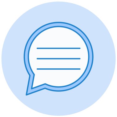 Konuş. Web simgesi basit illüstrasyon