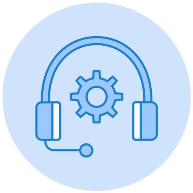 Destek. Web simgesi basit tasarım