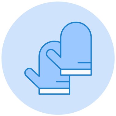 Eldiven. Web simgesi basit illüstrasyon