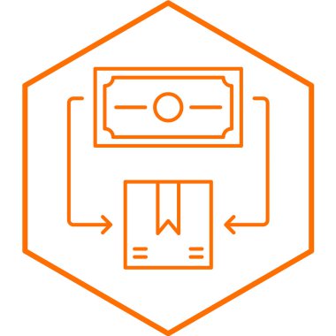 Ticaret simgesinin vektör illüstrasyonu