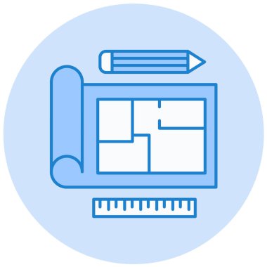 İnşaat. Web simgesi basit illüstrasyon