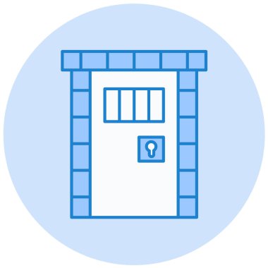 Bina. Web simgesi basit illüstrasyon