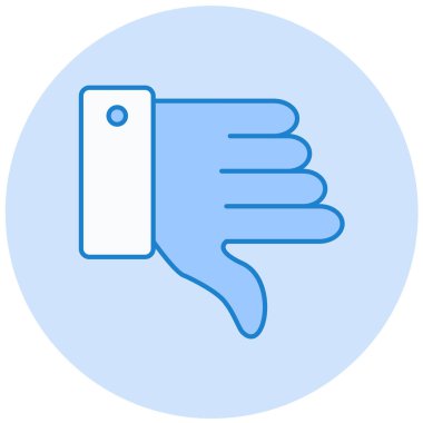 Başparmak yukarı. Web simgesi basit illüstrasyon