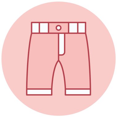 Şort. Web simgesi basit illüstrasyon