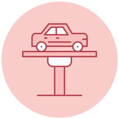 - Araba. Web simgesi basit illüstrasyon