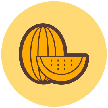 Karpuz. Web simgesi basit tasarım