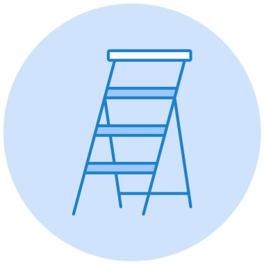 Merdiven. Web simgesi basit illüstrasyon