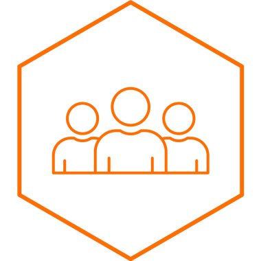 Grup simgesinin vektör illüstrasyonu