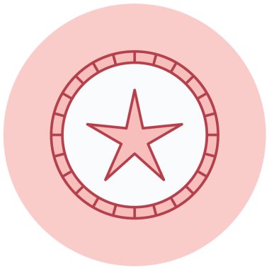 Yıldız. Web simgesi basit illüstrasyon