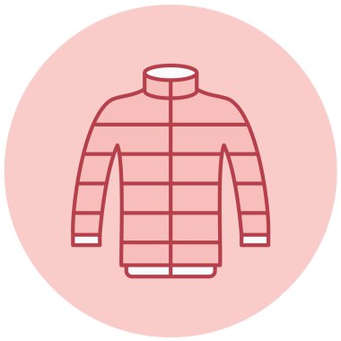 Ceket. Web simgesi basit illüstrasyon