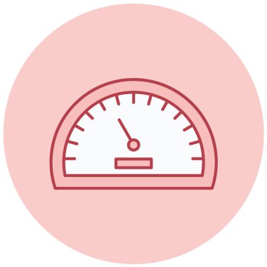 Moda biçimi izole edilmiş arkaplanda hız göstergesi simgesi