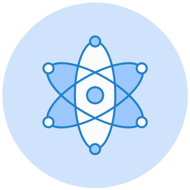 atom. Web simgesi basit illüstrasyon