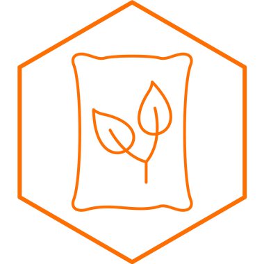 Tohum Torbası basit simgesi, vektör illüstrasyonu