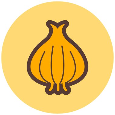 Soğan. Web simgesi basit illüstrasyon