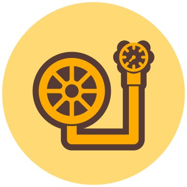  Mekanizma simgesi, vektör illüstrasyonu basit tasarım