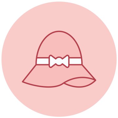 Şapka. Web simgesi basit illüstrasyon