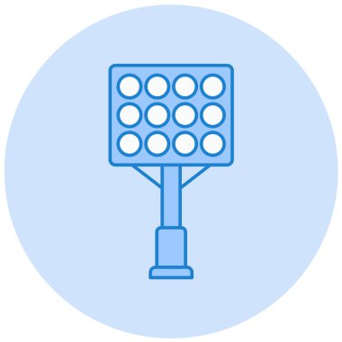 Stadyum ışığı. Web simgesi basit illüstrasyon