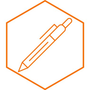 kalem simgesi vektör illüstrasyonu