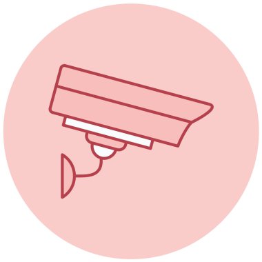 Güvenlik kamerası. Basit resimleme