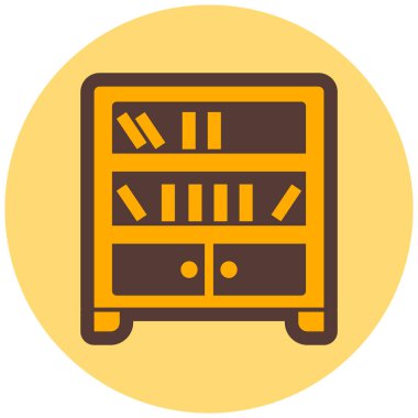 Dolap. Web simgesi basit illüstrasyon