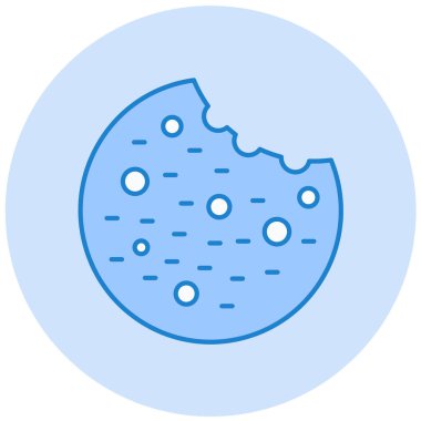 donut, tatlı, yemek, vektör illüstrasyonu