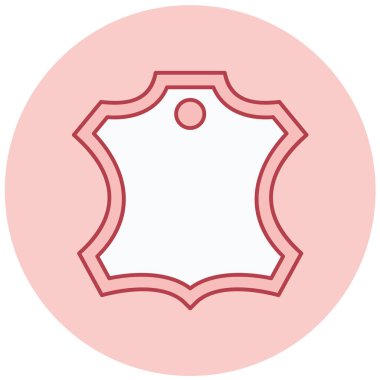 Deri simgesinin vektör illüstrasyonu