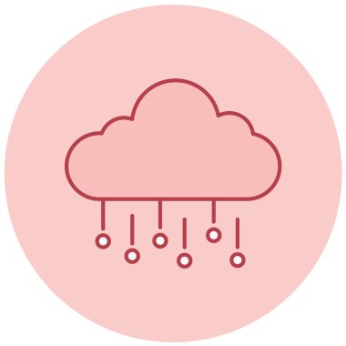 Bulut. Web simgesi basit tasarım