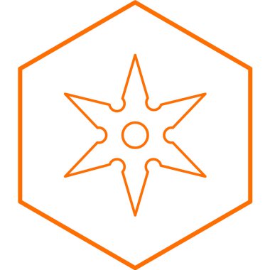 Moda biçimi izole edilmiş arkaplan yıldız simgesi