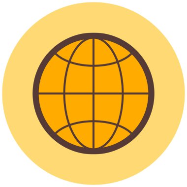 küresel ağ. Basit resimleme