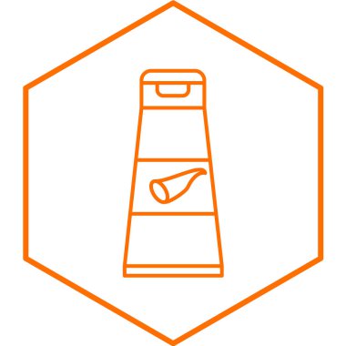 Organik Ürün simgesi beyaz arkaplanda izole edildi. vektör illüstrasyonu