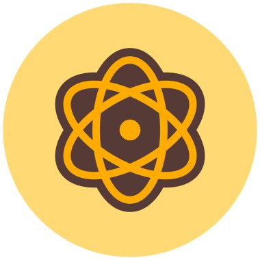 atom. Web simgesi basit illüstrasyon