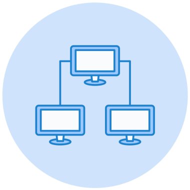 Ağ simgesinin vektör illüstrasyonu