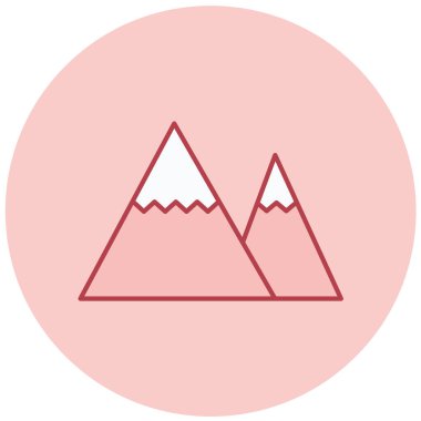 dağ simgesinin vektör illüstrasyonu