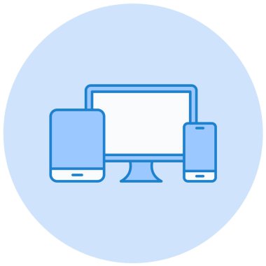 Bilgisayar. Web simgesi basit illüstrasyon