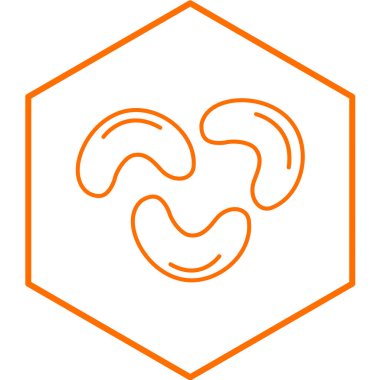 Kaju simgesinin vektör illüstrasyonu