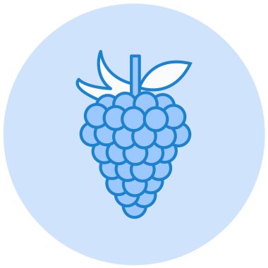 Üzüm. Web simgesi basit illüstrasyon