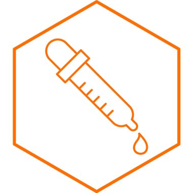 pipette simgesi. Vektör illüstrasyonu