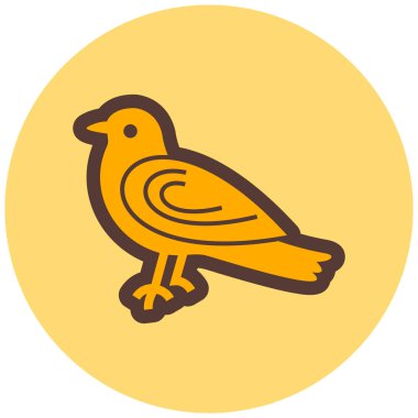 Kuş. Web simgesi basit illüstrasyon