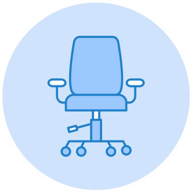 sandalye simgesi, vektör illüstrasyonu basit tasarım