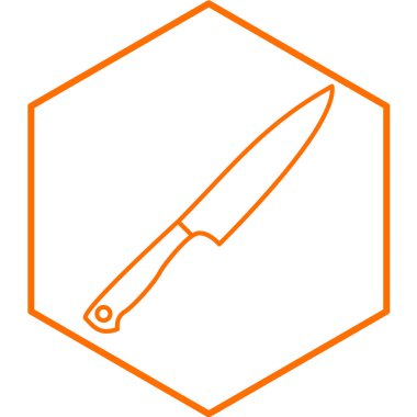 Bıçak ikonu. vektör illüstrasyonu