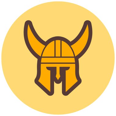 viking. Web simgesi basit illüstrasyon