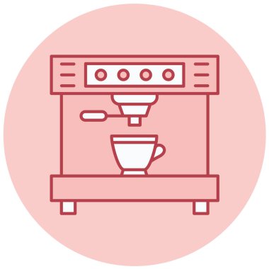 kahve makinesi vektör simgesi modern basit tasarım
