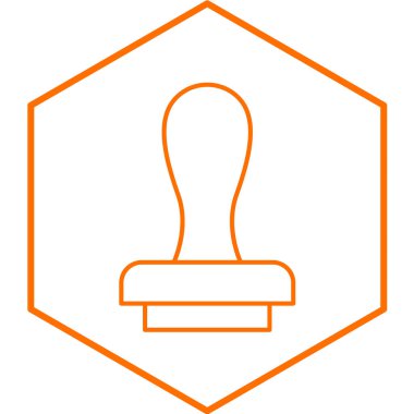 Damga simge vektör çizim