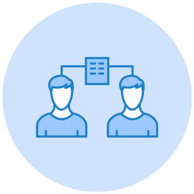 İnsan simgesinin vektör illüstrasyonu