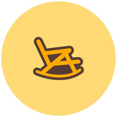 Sandalye. Web simgesi basit illüstrasyon