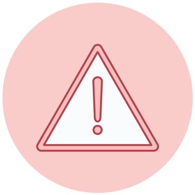 uyarı işareti simgesi, vektör illüstrasyonu