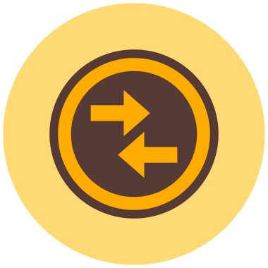 Yönler simgesi, vektör illüstrasyonu basit tasarım