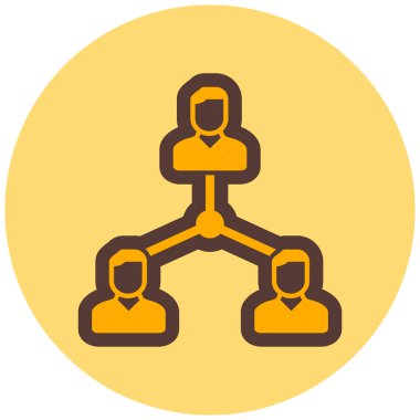 hiyerarşi. Web simgesi basit illüstrasyon